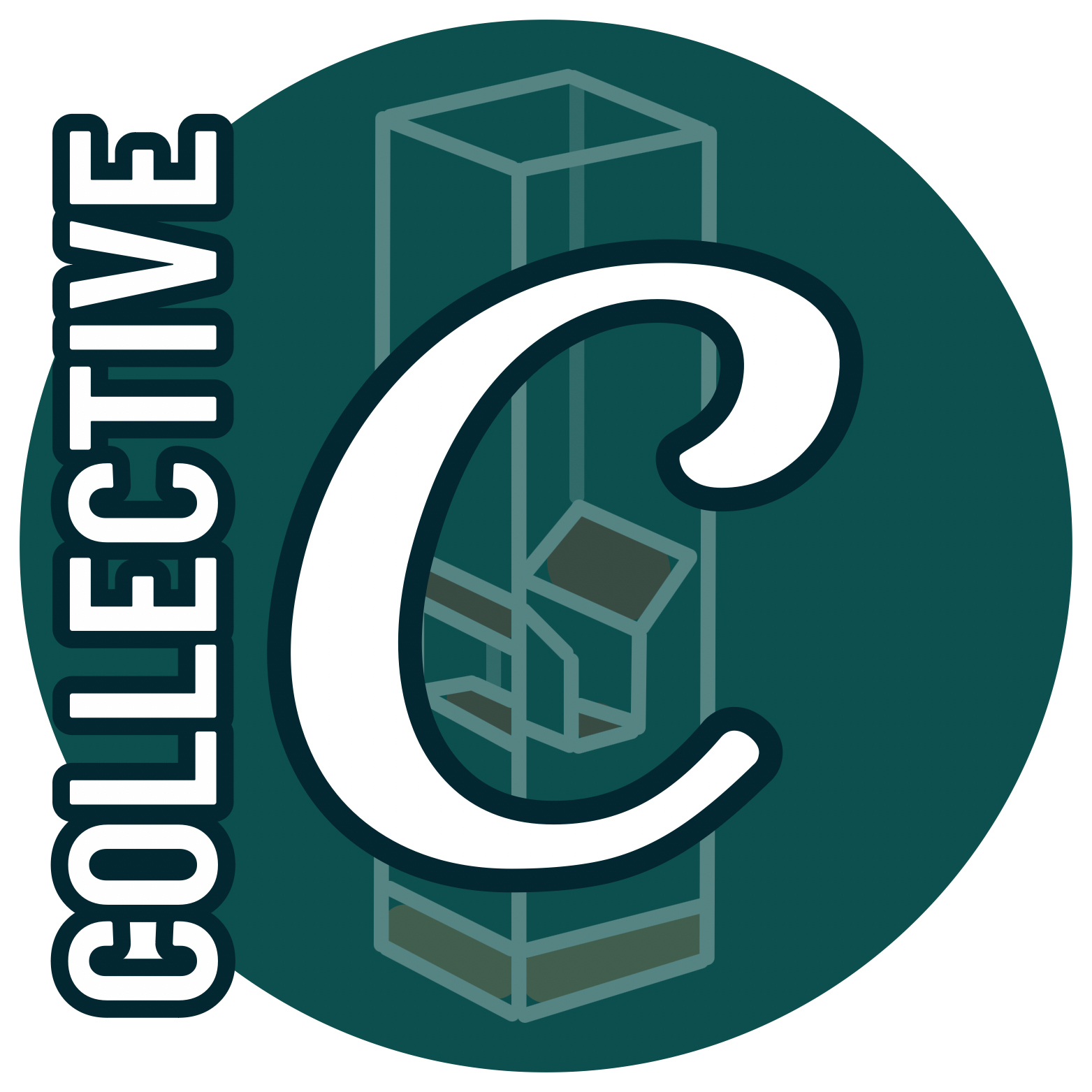 Cuvette Collective logo (a cuvette in the background, with a large cursive "C" in the center and the word "Collective" across the side).