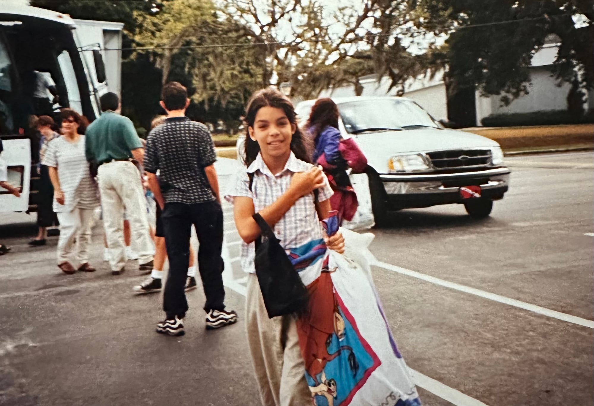 It's 1998 and a younger me is returning from a school field trip from the Kennedy Space Station.